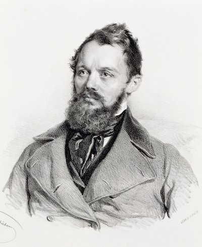 Portræt af Heinrich Laube (Sprottau af Josef Nikolaus Kriehuber