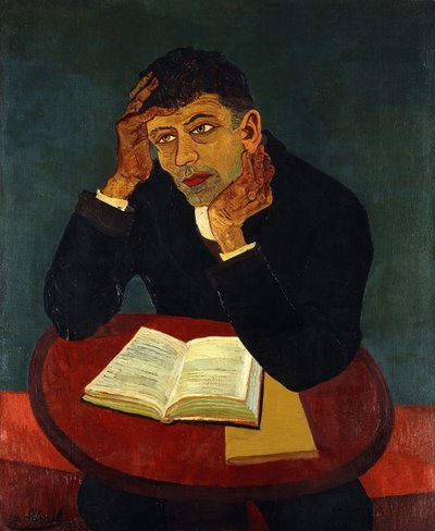 Læsende mand af Josef Scharl