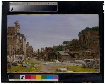 To udsigter til Forum Romanum af Josef Theodor Hansen