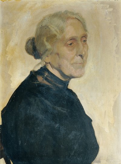 Portræt af en gammel dame af Josef Wawra