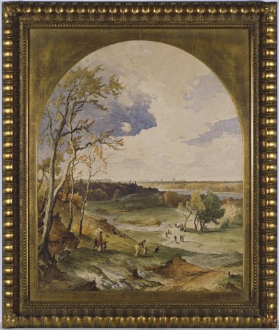 Isar landskab af Josef Wenglein