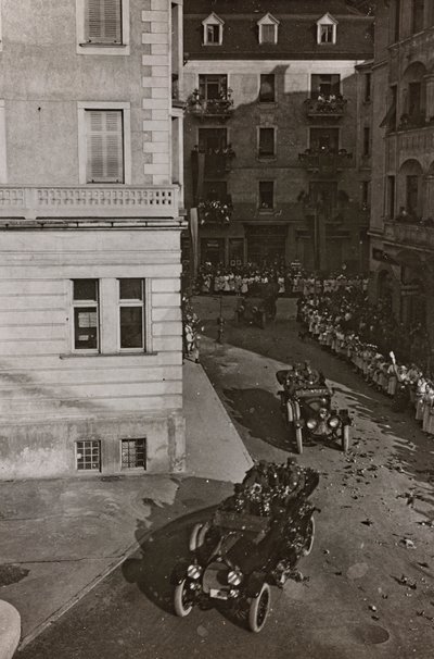 Album "Min verdenskrig - minder om den sydvestlige front i Kärnten, Italien, Trentino-Alto Adige) 31/03/1915-12/11/ 1918 - Josef Zohles Wien ": militærkøretøjer i Villac af Josef Zohles