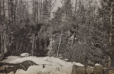 Album "Min verdenskrig - minder om den sydvestlige front i Kärnten, Italien, Trentino-Alto Adige) 31/03/1915-12/11/ 1918 - Josef Zohles Wien ": kanon Brisia (s/h foto) af Josef Zohles