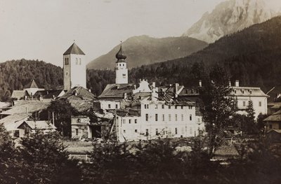 Album "Min verdenskrig - minder om den sydvestlige front i Kärnten, Italien, Trentino-Alto Adige) 31/03/1915-12/11/ 1918 - Josef Zohles Vienna ": se Dobbiaco efter bomben af Josef Zohles