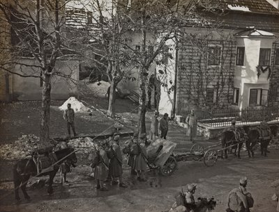 Album "Min verdenskrig - minder om den sydvestlige front i Kärnten, Italien, Trentino-Alto Adige) 31/03/1915-12/11/ 1918 - Josef Zohles Vienna ": skytter i Tarvisio (s/h ph) af Josef Zohles