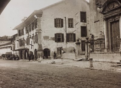 Album "Min verdenskrig - minder om den sydvestlige front i Kärnten, Italien, Trentino-Alto Adige) 31/03/1915-12/11/ 1918 - Josef Zohles Vienna ": soldater Tolmezzo (s/h phot) af Josef Zohles