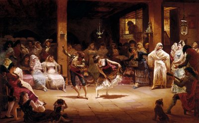 Olielampens dans af Josep Llovera Bofill