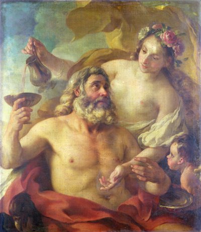 Jupiter, Hebe og Amor af Joseph-Marie the Elder Vien