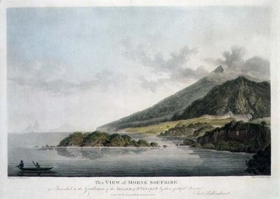 Udsigt over Morne Soufrire på øen St. Vincent, indgraveret og pub. af Francis Jukes (1747-1812) af Joseph (after) Billinghurst