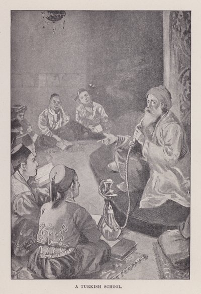 En tyrkisk skole (litho) af Joseph (after) Finnemore