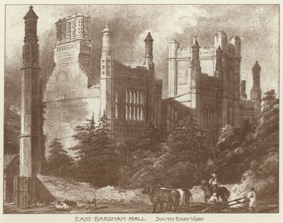 East Barsham Hall, Norfolk (litho) af Joseph (after) Nash