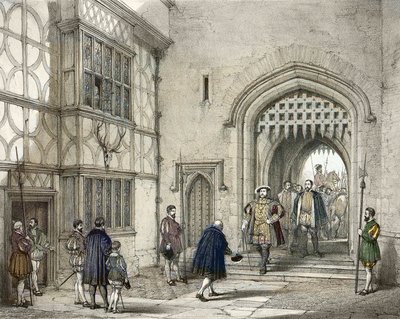 Henry VIII (1491-1547) på Hever Castle i Kent, efter Joseph Nash (1809-1878) af Joseph (after) Nash