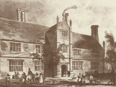 Thorpland Hall, Norfolk (litho) af Joseph (after) Nash