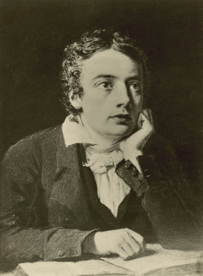 John Keats, engelsk digter (litho) af Joseph (after) Pennell