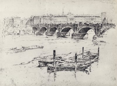 Somerset House (litho) af Joseph (after) Pennell