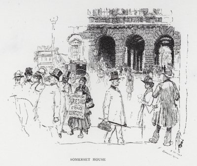 Somerset House (litho) af Joseph (after) Pennell