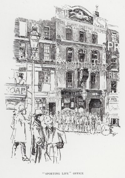 Kontoret "Sportsliv" (litho) af Joseph (after) Pennell