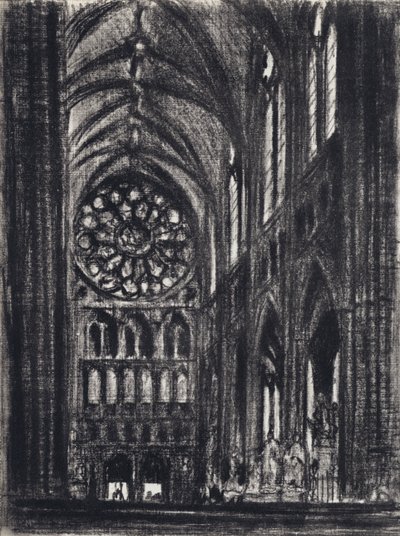 Tværskibet, Westminster (litho) af Joseph (after) Pennell