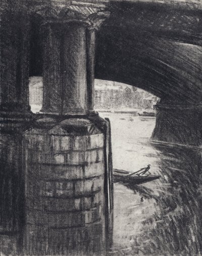Under Blackfriars (litho) af Joseph (after) Pennell