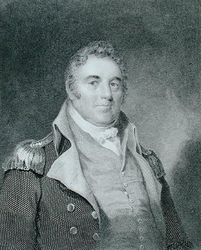 Richard Dale (1756-1826), graveret af Richard W. Dodson (1812-67) efter en kopi af det originale maleri af James Barton Longacre (1794-1869) (gravering) af Joseph (after) Wood