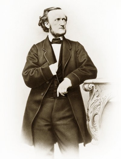 Portræt af Richard Wagner (1813-1883), tysk komponist foto af Joseph Albert (1825-1886) af Joseph Albert