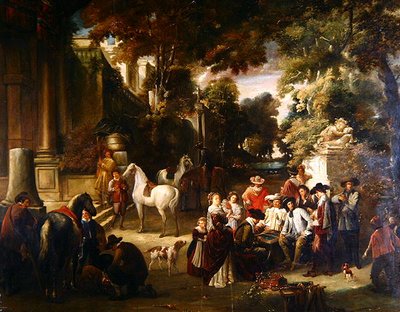 Fete Champetre (olie på lærred) af Joseph Anne Leroy