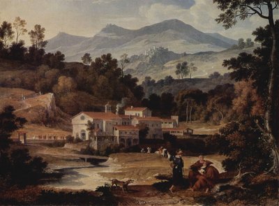 Tysk: Das Kloster San Francesco im Sabinergebirge bei Rom Klosteret San Francesco di Civitella i Sabinerbjergene af Joseph Anton Koch