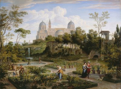 Santa Maria Maggiore i Rom. Um 1808 af Joseph Anton Koch