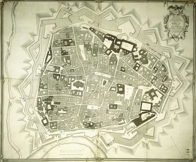An Engraved Plan of Vienna, 1770dani af Joseph Anton Nagel