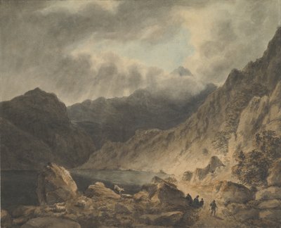 Storm over en sø, 1800-1811. af Joseph Barber.