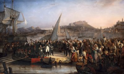 Napoleon forlod øen Elba den 26. februar 1815 af Joseph Beaume