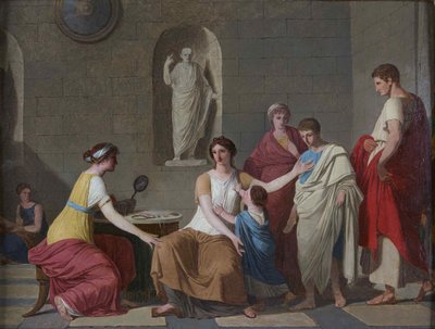 Cornelia, mor til Gracchi, ca. 1793. af Joseph Benoît Suvée
