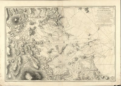 Et særligt kort over havnen i Boston, der viser sonderne, sandbankerne, klipperne, amaien og andre retninger, der er nyttige til navigation. af Joseph Bernard; Des Barres Chabert