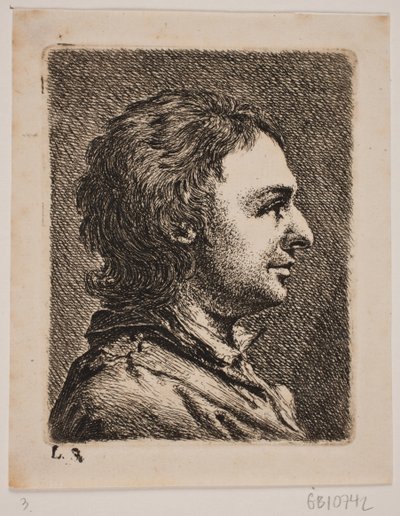 Brystbillede af en yngre Mand af Joseph Brecheisen