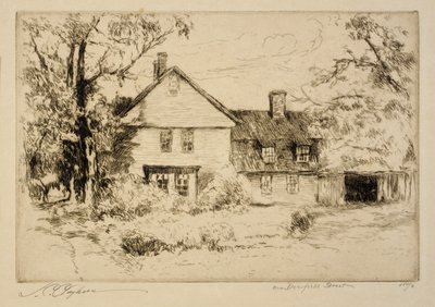 På Deerfield Street (Det gamle hus på Deerfield) af Joseph C. Claghorn