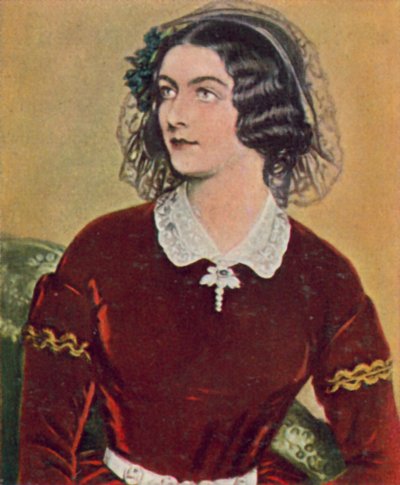 Lola Montez, irsk danserinde, der blev elskerinde til kong Ludwig I af Bayern (farvelitografi) af Joseph Carl (after) Stieler