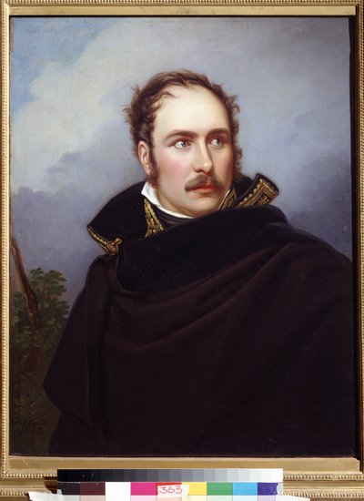 Portræt af Eugene Rose de Beauharnais, kendt som Prins Eugene (1781-1824), vicekonge af Kongeriget Italien, storhertug af Frankfurt, hertug af Leuchtenberg (Eugene de Beauharnais, vicekonge af kongeriget Italien, storhertug af Frankfurt, hertug af Leuchten af Joseph Carl Stieler