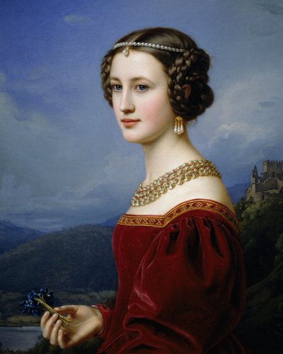 Portræt af Cornelia Vetterlein af Joseph Carl Stieler