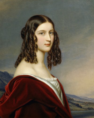 Portræt af Friederike Von Freiin Gumpenberg af Joseph Carl Stieler