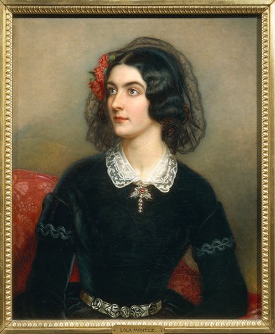 Portræt af Maria Dolores Elisa Gilbert, kendt som Lola Montez (Limerick af Joseph Carl Stieler