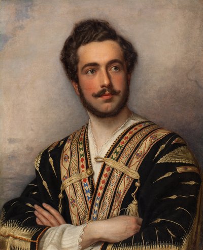 Portræt af prins Grigory Grigorievich Gagarin 1810-1893, 1837-1839. af Joseph Carl Stieler