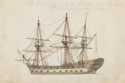 Sixty-seks Guns: Single Fregate af Joseph Cartwright