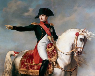 Napoleon på slagmarken ved Wagram, detaljer, af Joseph Chabord (1786-1848) af Joseph Chabord