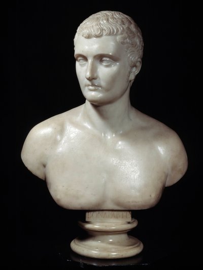 Buste af Charles Marie Bonaparte (1746-1785), far til Napoleons marmorskulptur af Joseph Charles Marin (1759-1834) Paris fra det 19. århundrede, Thiers Foundation af Joseph Charles Marin