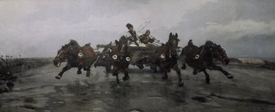 Fire i hånden, 1881 af Joseph Chelmonski