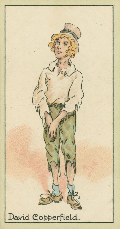 David Copperfield (farvelitografi) af Joseph Clayton (1856-1937) (after) Clarke