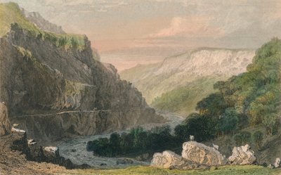Valley of Linmouth, North Devon, c1830. af Joseph Clayton Bentley