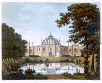 Brighton Pavilion, Sussex, c1816 af Joseph Constantine Stadler