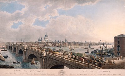 City of London fra syd, 1802 af Joseph Constantine Stadler