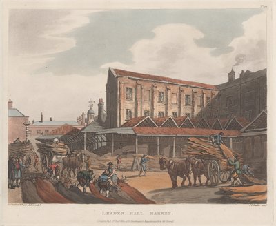 Leadenhall Market, 1. januar 1809., 1. januar 1809. af Joseph Constantine Stadler